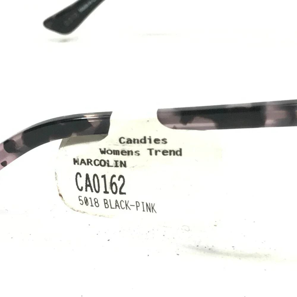 Candies CA0162 005 Eyeglasses Frames Black Purple Round Cat Eye 50-18-140